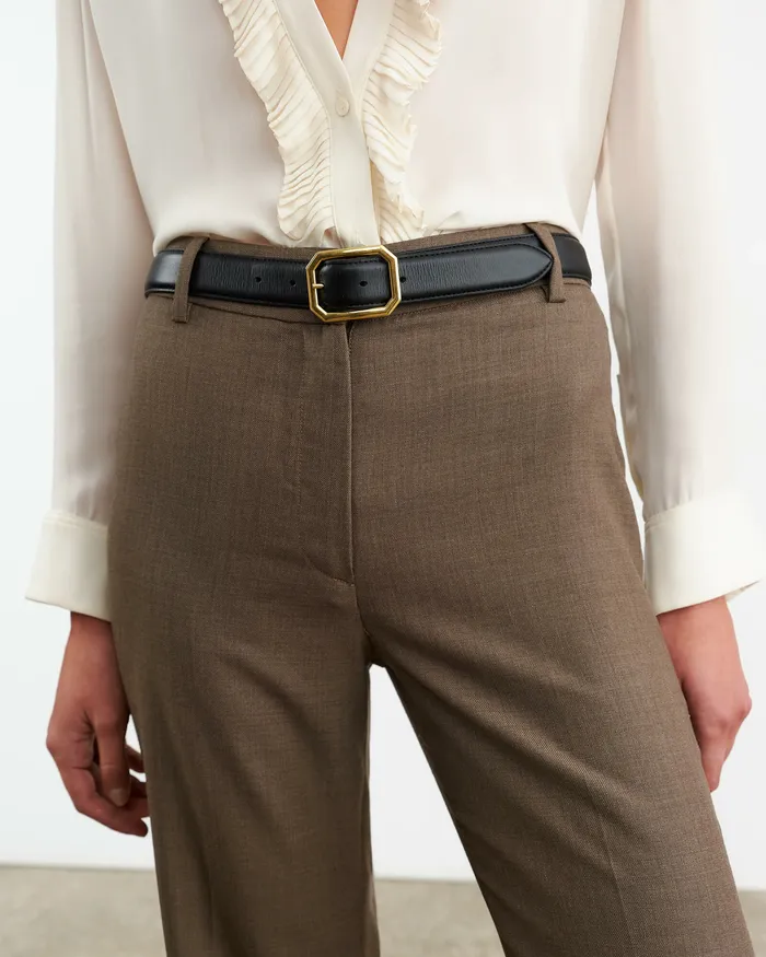 Women Pants and Shorts Nili Lotan EFFY PANT Taupe Grey