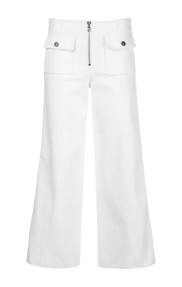 Women Pants Cinq Sept Azure Pant White