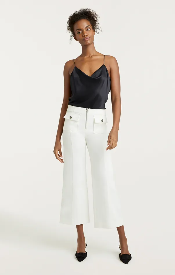 Women Pants Cinq Sept Azure Pant White