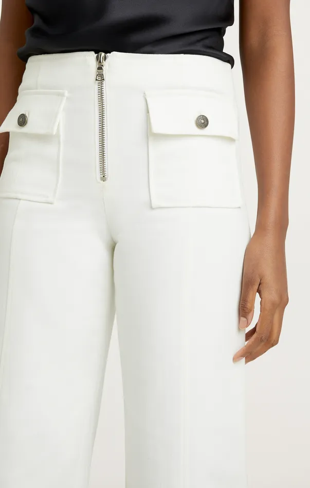 Women Pants Cinq Sept Azure Pant White