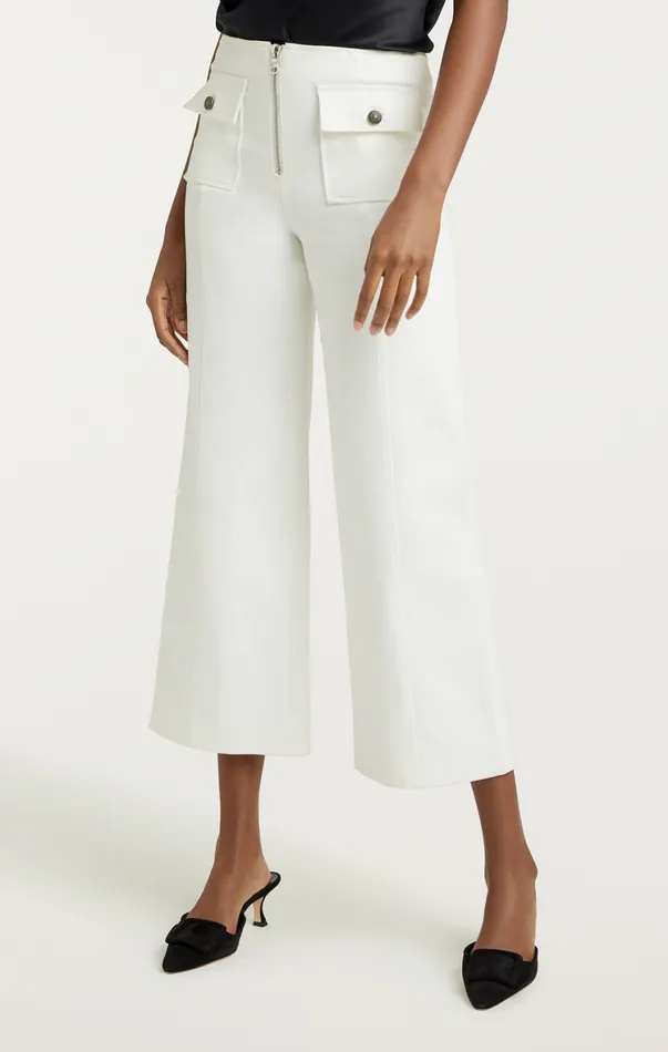 Women Pants Cinq Sept Azure Pant White