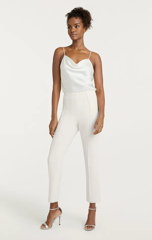Women Pants Cinq Sept Cropped Brianne Pant Ivory