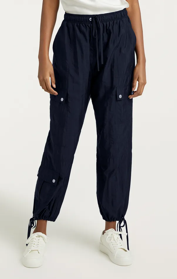 Women Pants Cinq Sept Nitsan Parachute Pant Navy