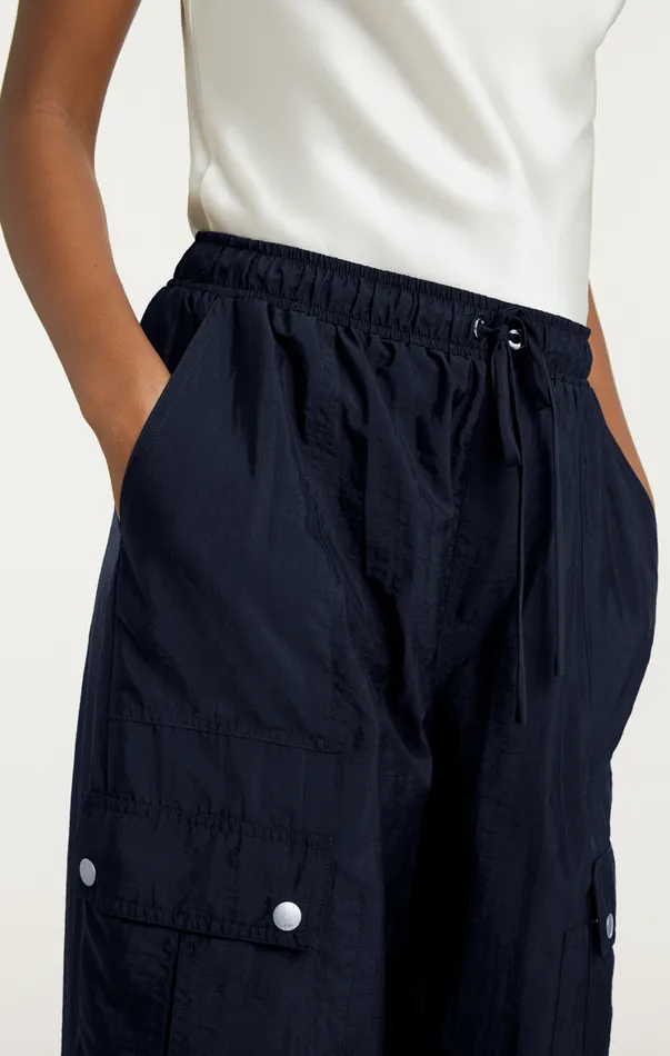 Women Pants Cinq Sept Nitsan Parachute Pant Navy