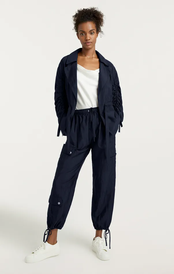 Women Pants Cinq Sept Nitsan Parachute Pant Navy