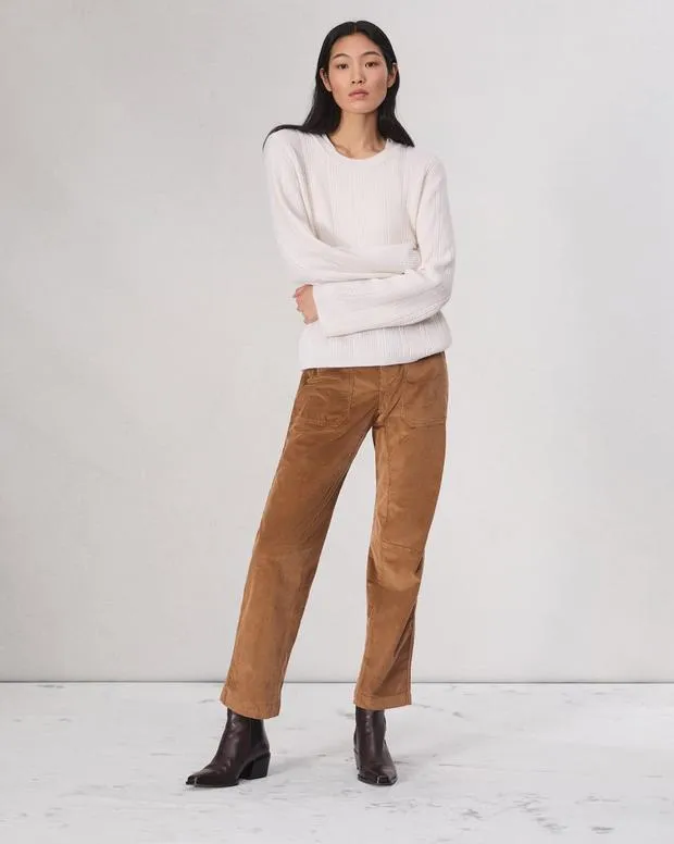 Women Pants Rag and Bone Leyton Corduroy Pant Chestnut