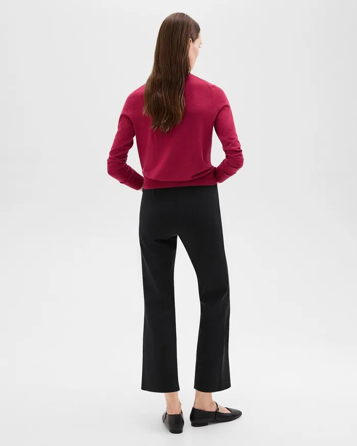 Women Pants Theory Kick Pant In Scuba Black