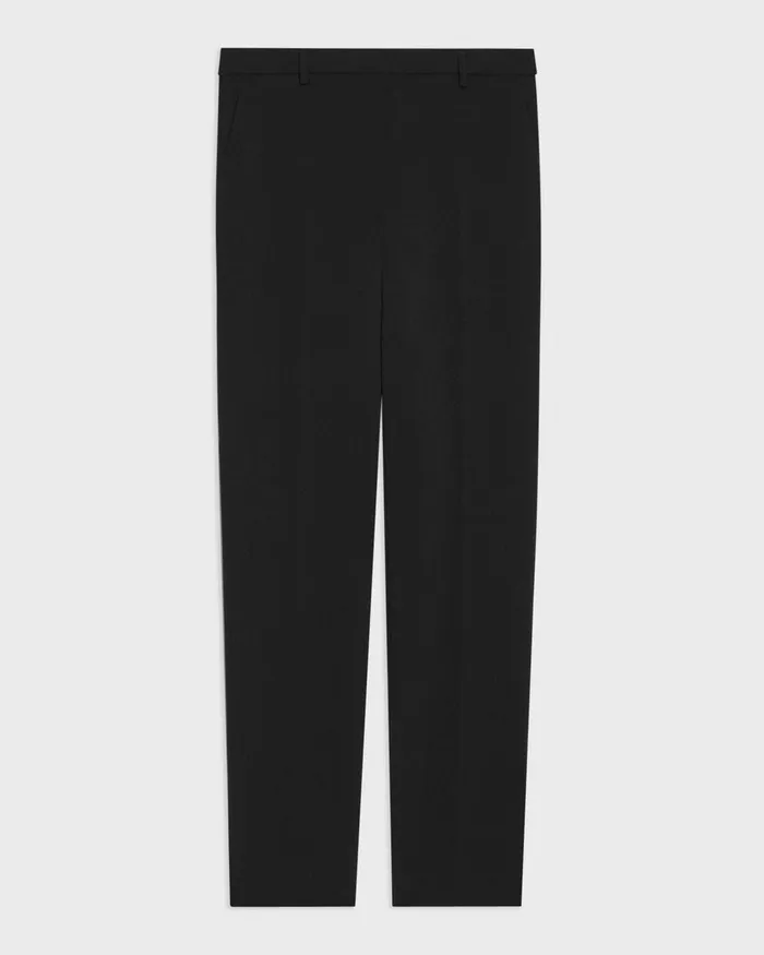 Women Pants Theory Treeca Full Length Pant In Admiral Crepe Black