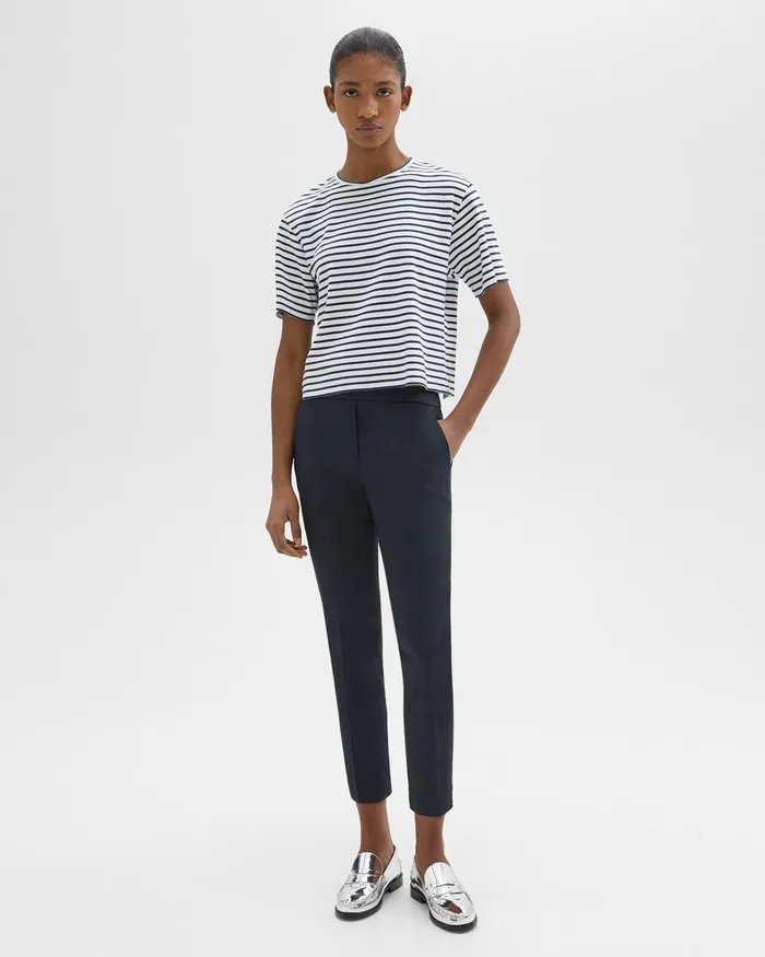 Women Pants Theory Treeca PullOn Pant In Good Linen Concord