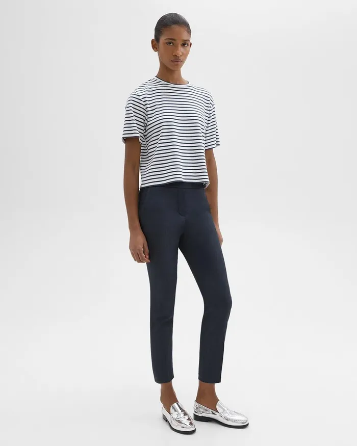 Women Pants Theory Treeca PullOn Pant In Good Linen Concord