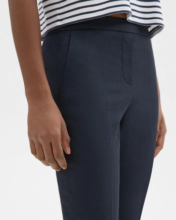 Women Pants Theory Treeca PullOn Pant In Good Linen Concord