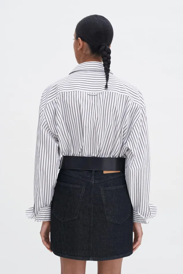 Women Patch Pocket Mini Skirt Black Wash Filippa K Skirts