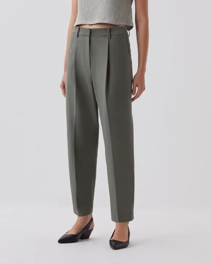 Women Peggy 8211 Carrot Trousers Basil Dark Green Comptoir Des Cotonniers Trousers Women Peggy 8211 Carrot Trousers Basil Dark Green Comptoir Des Cotonniers Trousers