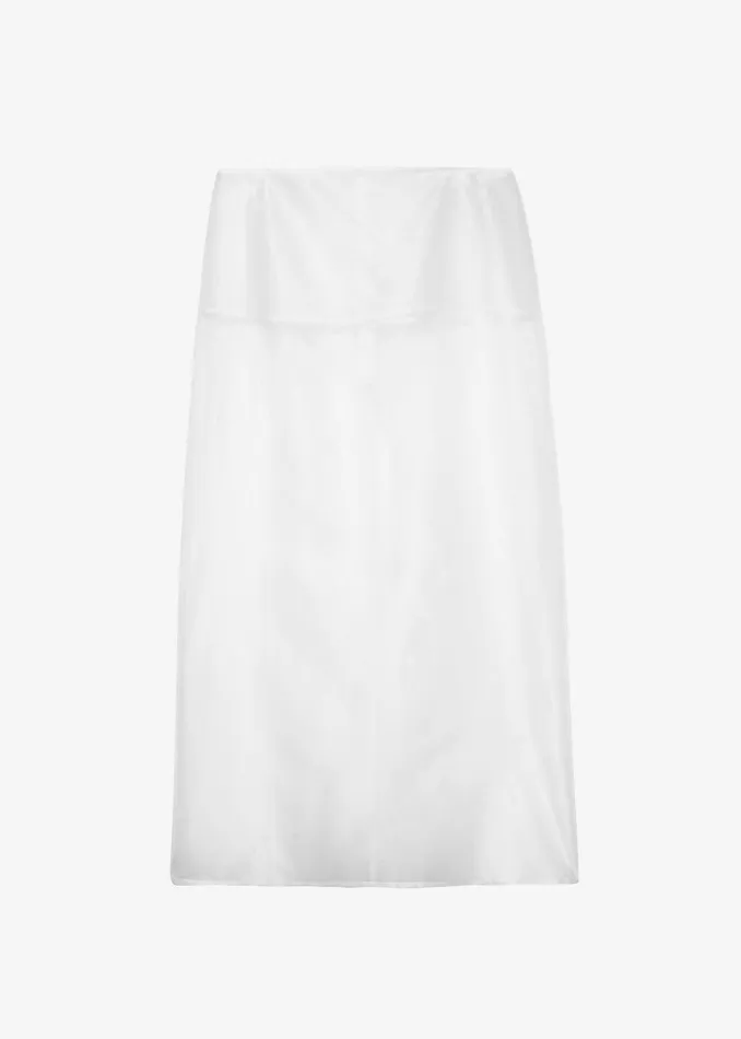 Women Peri Sheer Midi Skirt 8211 White The Frankie Shop Bottoms