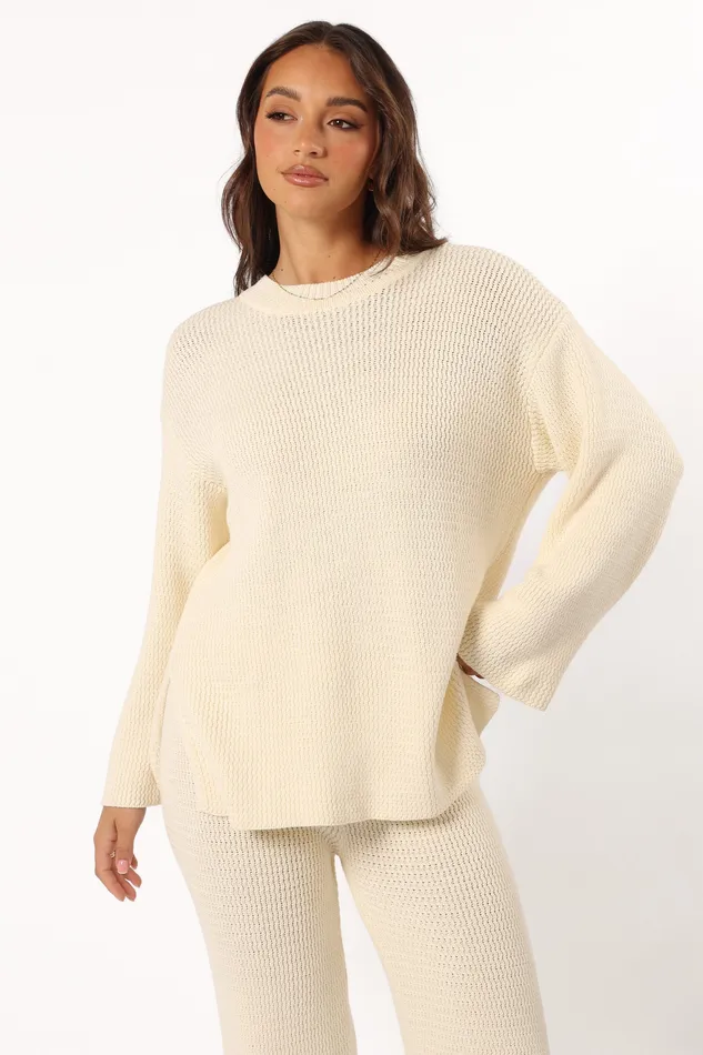 Women petalandpup Mckinley Sweater 8211 Cream Cream Loungewear
