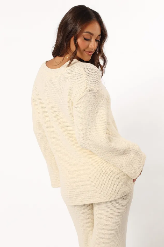 Women petalandpup Mckinley Sweater 8211 Cream Cream Loungewear