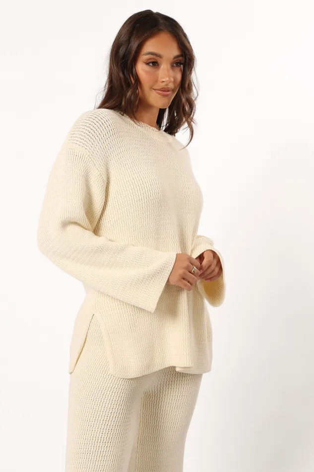 Women petalandpup Mckinley Sweater 8211 Cream Cream Loungewear