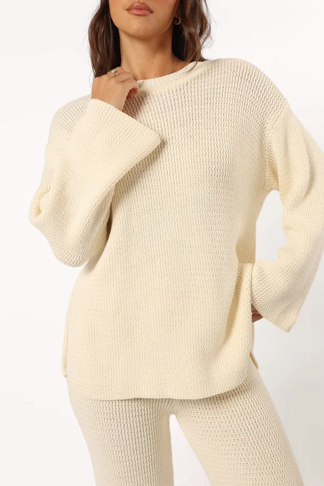 Women petalandpup Mckinley Sweater 8211 Cream Cream Loungewear