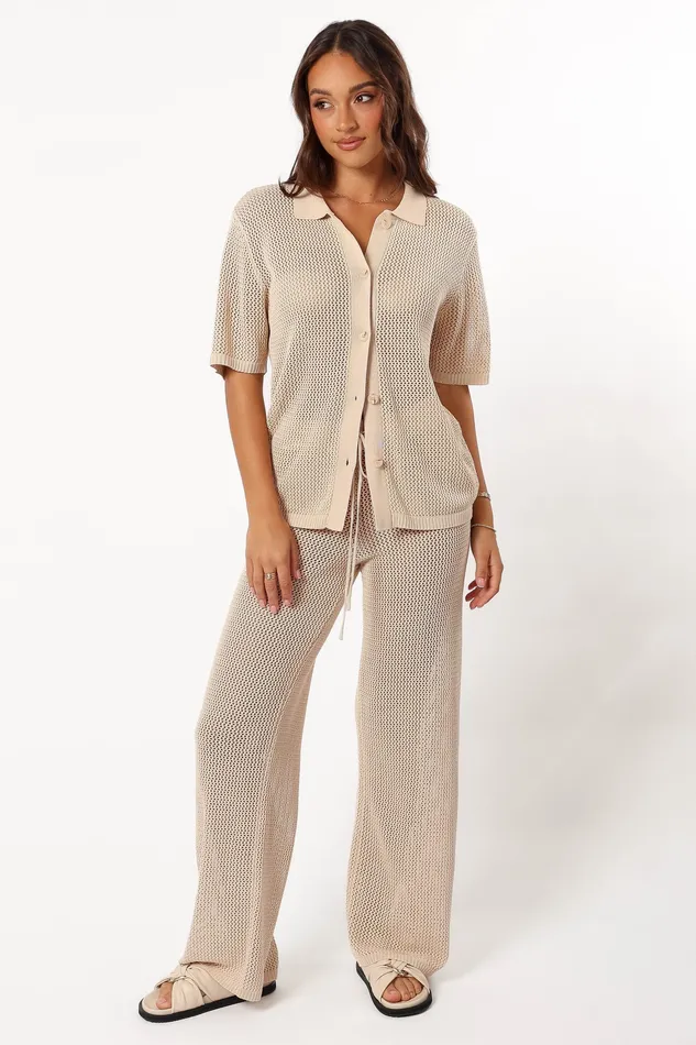Women petalandpup Smith Knit Top 8211 Sand Sand Loungewear