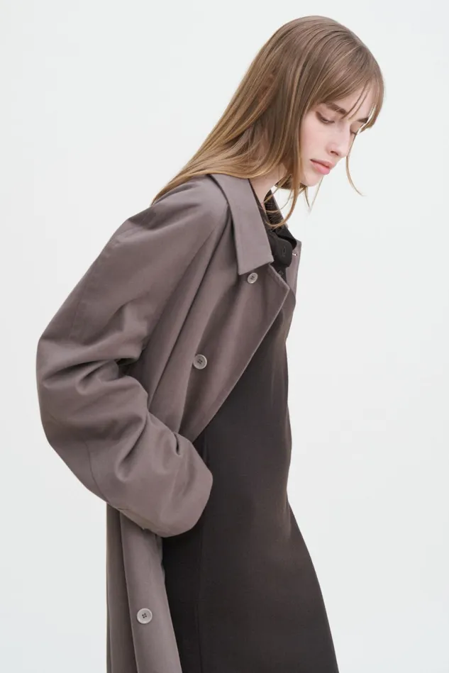 Women Polo Merino Dress Mocha Filippa K Dresses