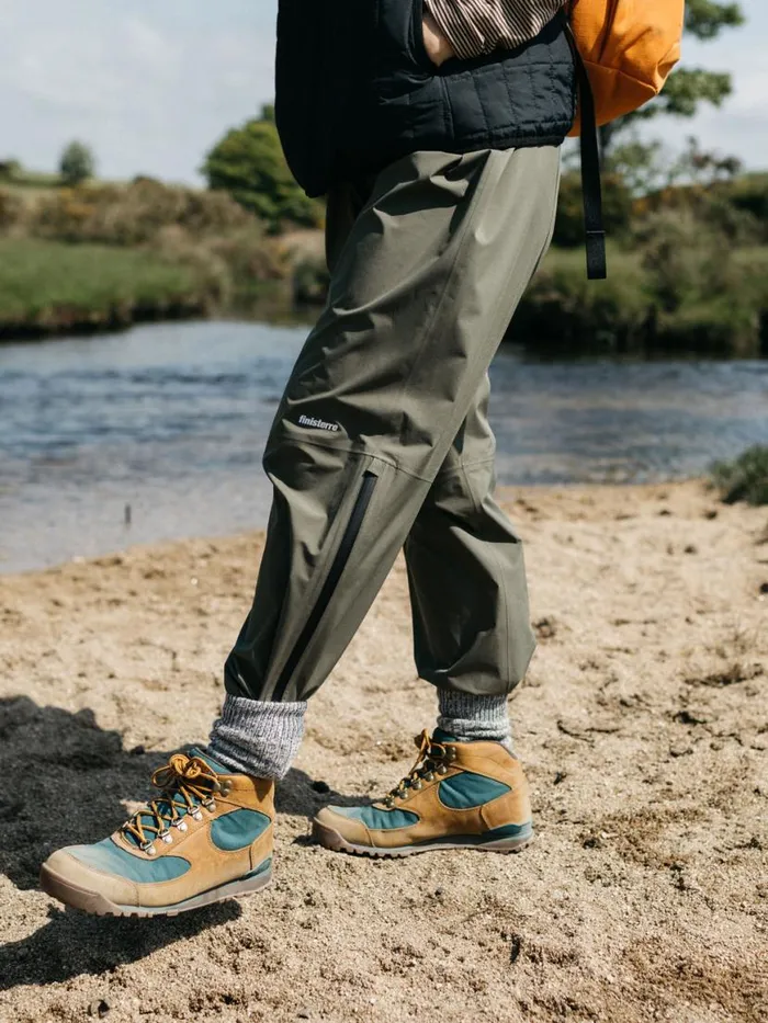 Women Rainbird Waterproof Trousers Olive Finisterre Trousers and Leggings
