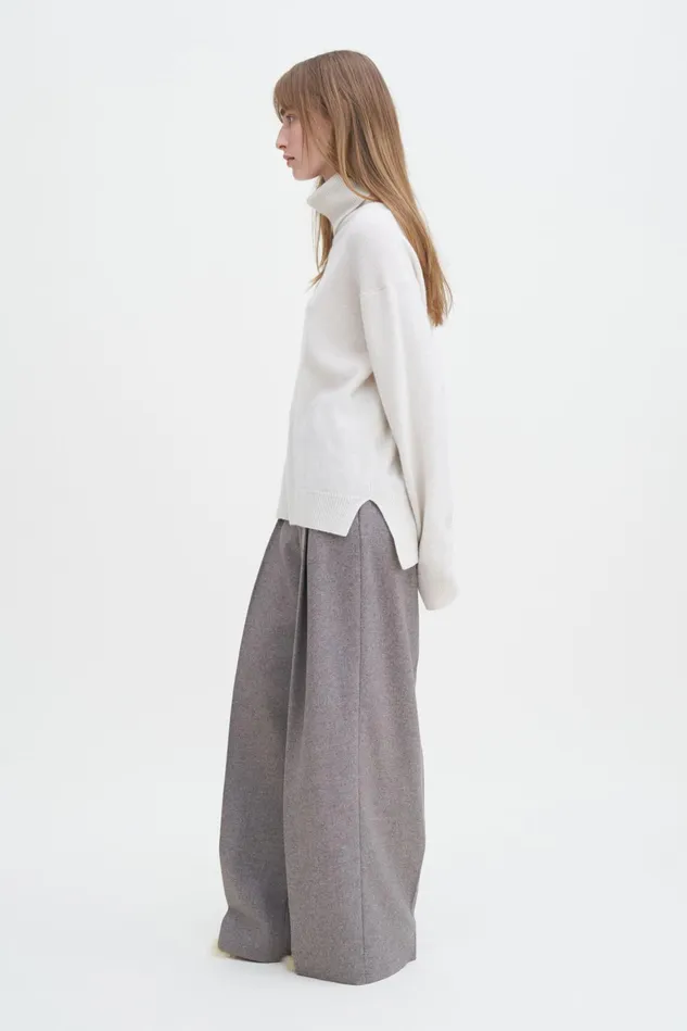 Women Relaxed Turtleneck Sweater Off White Filippa K Knitwear