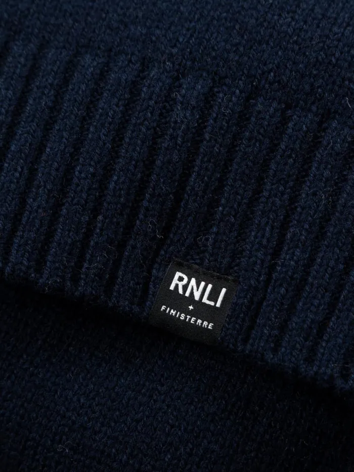 Women RNLI Polperro Jumper Navy Finisterre Knitwear
