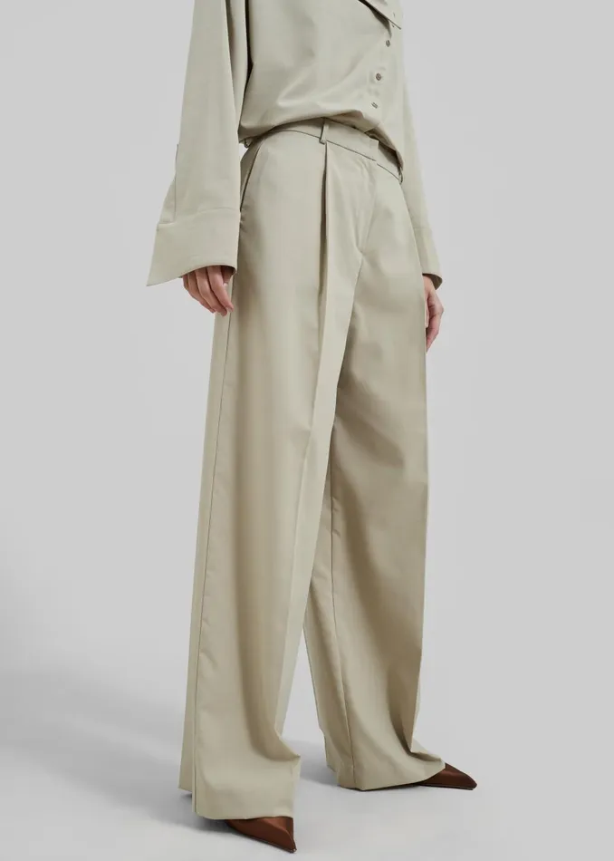 Women Roan Trousers 8211 Beige The Frankie Shop Bottoms