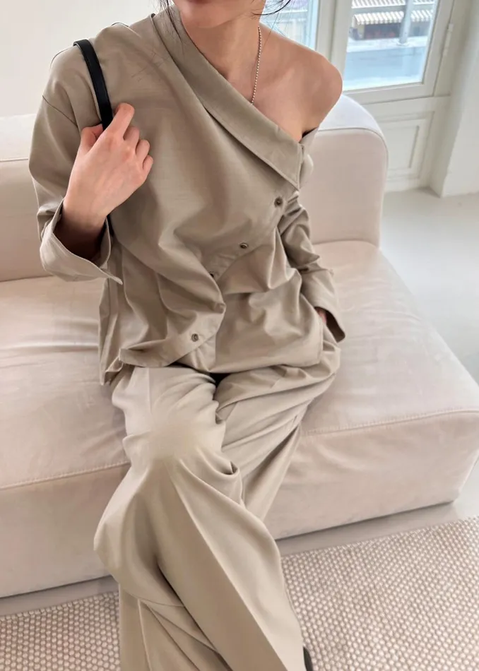 Women Roan Trousers 8211 Beige The Frankie Shop Bottoms