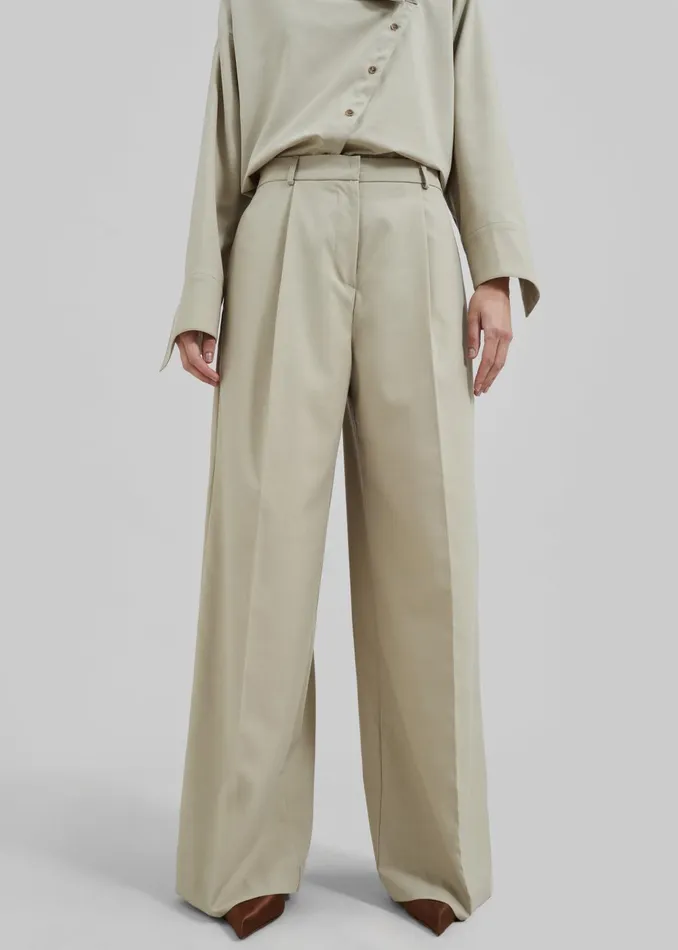 Women Roan Trousers 8211 Beige The Frankie Shop Bottoms