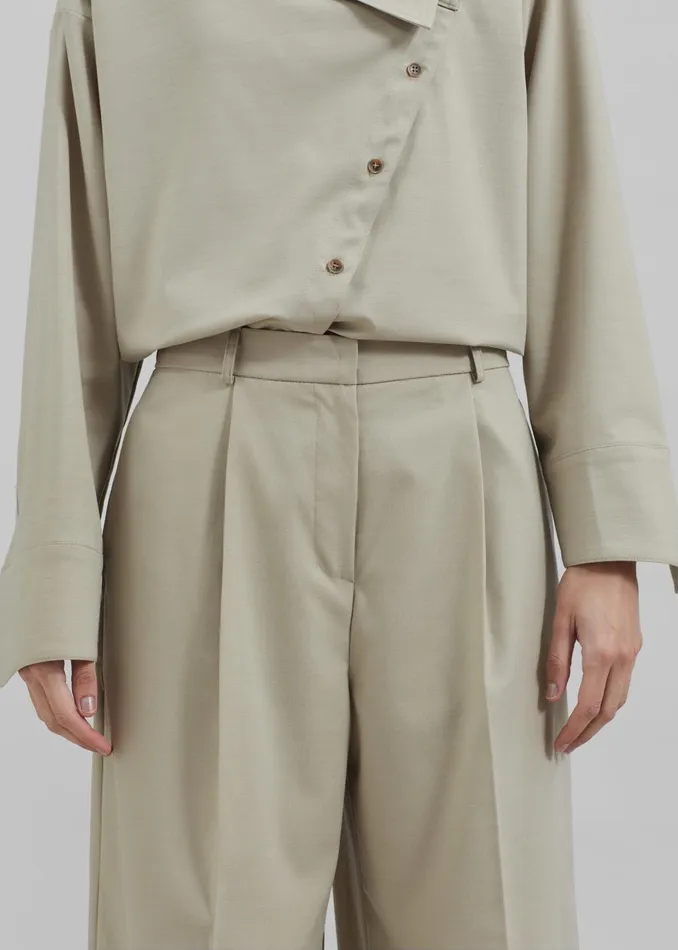 Women Roan Trousers 8211 Beige The Frankie Shop Bottoms