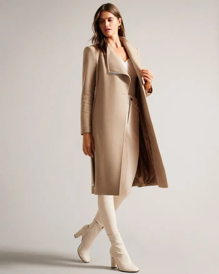 Women ROSE 8211 Wool Wrap Coat Camel Ted Baker Coats and Jackets Women ROSE 8211 Wool Wrap Coat Camel Ted Baker Coats and Jackets