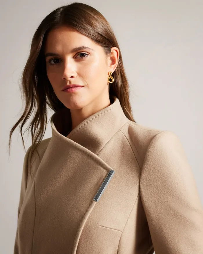Women ROSE 8211 Wool Wrap Coat Camel Ted Baker Coats and Jackets Women ROSE 8211 Wool Wrap Coat Camel Ted Baker Coats and Jackets