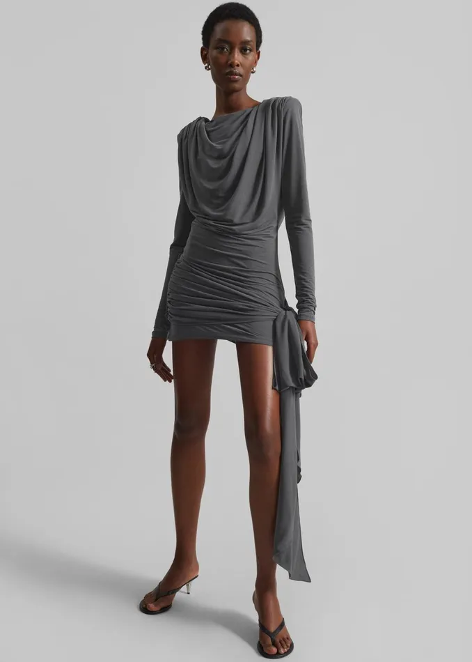 Women Rotate Mini Waterfall Dress 8211 Gray The Frankie Shop Dresses