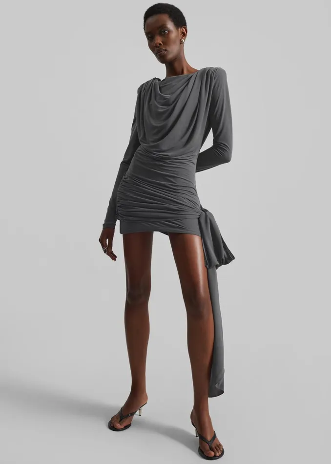 Women Rotate Mini Waterfall Dress 8211 Gray The Frankie Shop Dresses