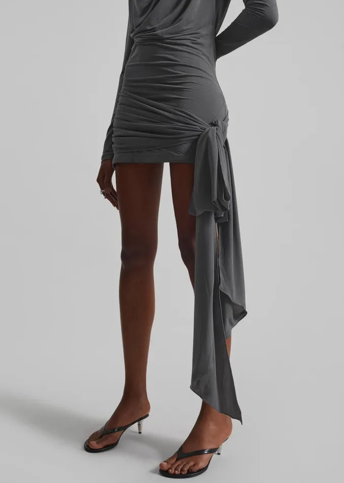 Women Rotate Mini Waterfall Dress 8211 Gray The Frankie Shop Dresses