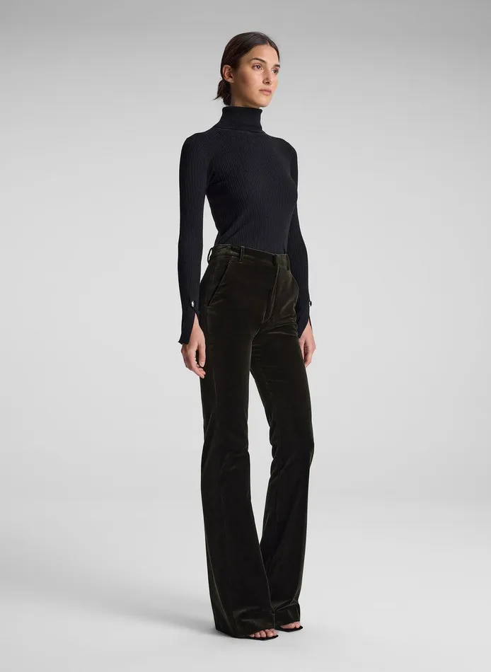Women Sadie Velvet Pant Mossy ALC Bottoms