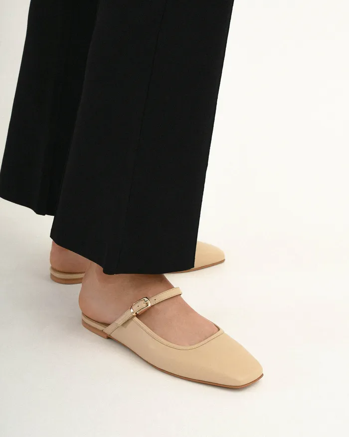 Women Sammy dress flats sand leather BALLET jomercer Women Sammy dress flats sand leather BALLET jomercer