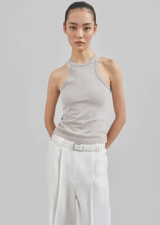 Women Samse Samse Helene Tank Top 8211 Gull Gray The Frankie Shop Tops