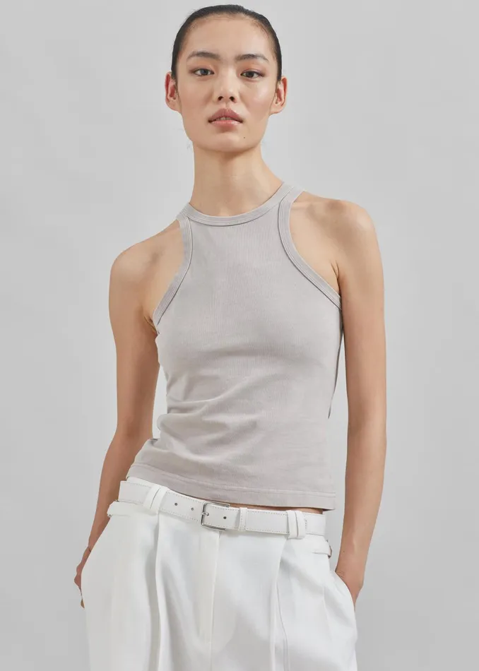 Women Samse Samse Helene Tank Top 8211 Gull Gray The Frankie Shop Tops