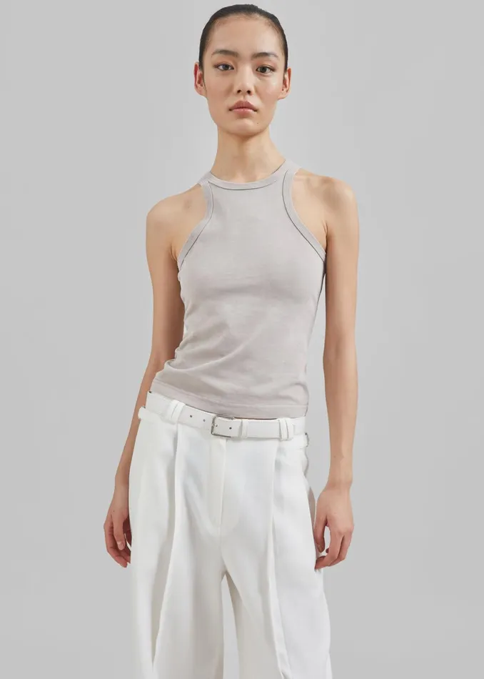 Women Samse Samse Helene Tank Top 8211 Gull Gray The Frankie Shop Tops