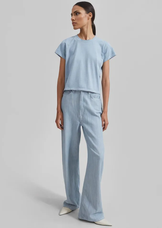 Women Samse Samse Shelly Jeans 8211 Breeze Blue The Frankie Shop Bottoms