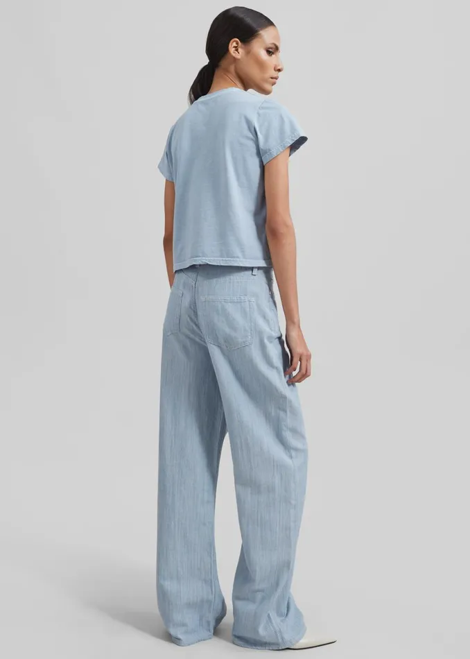 Women Samse Samse Shelly Jeans 8211 Breeze Blue The Frankie Shop Bottoms