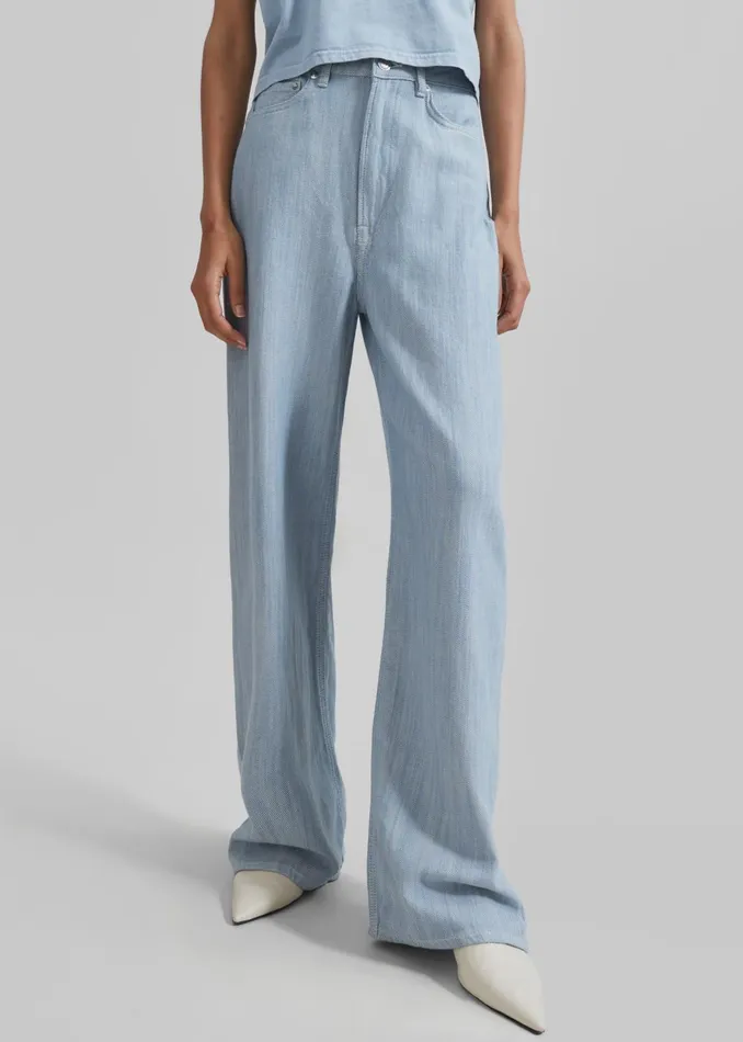 Women Samse Samse Shelly Jeans 8211 Breeze Blue The Frankie Shop Bottoms