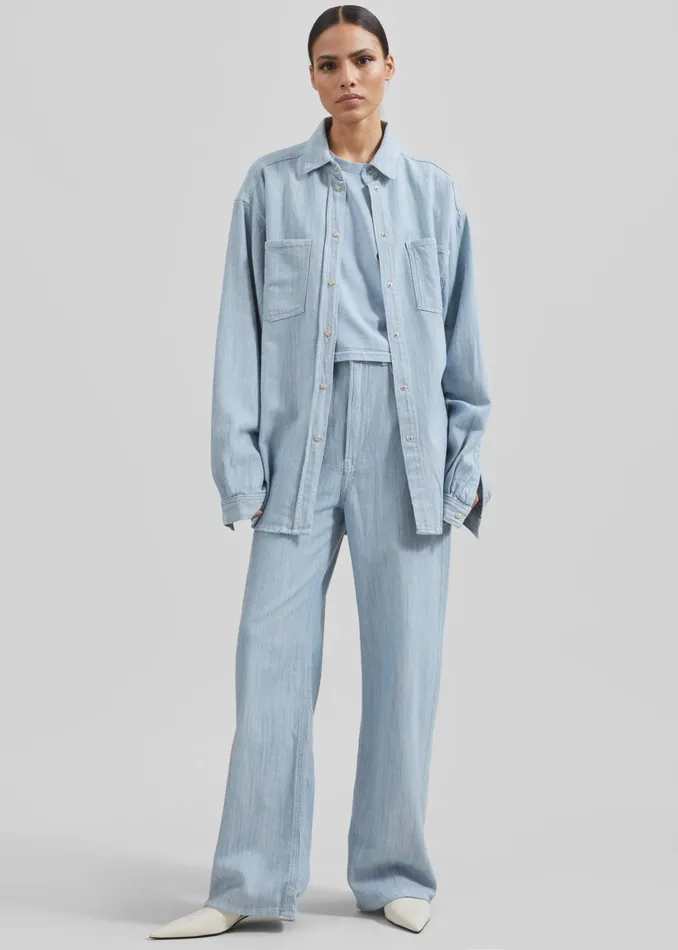 Women Samse Samse Shelly Jeans 8211 Breeze Blue The Frankie Shop Bottoms