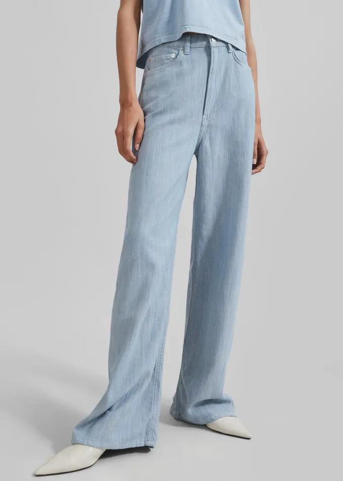 Women Samse Samse Shelly Jeans 8211 Breeze Blue The Frankie Shop Bottoms