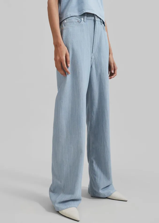 Women Samse Samse Shelly Jeans 8211 Breeze Blue The Frankie Shop Bottoms