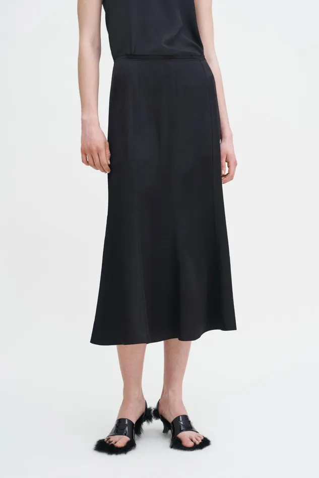 Women Satin Skirt Black Filippa K Skirts