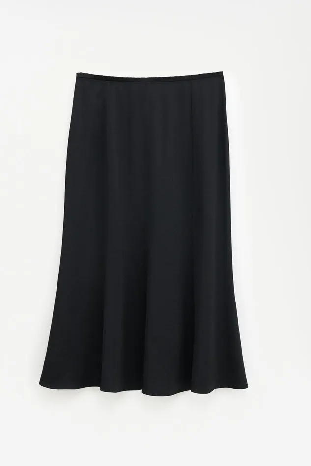 Women Satin Skirt Black Filippa K Skirts