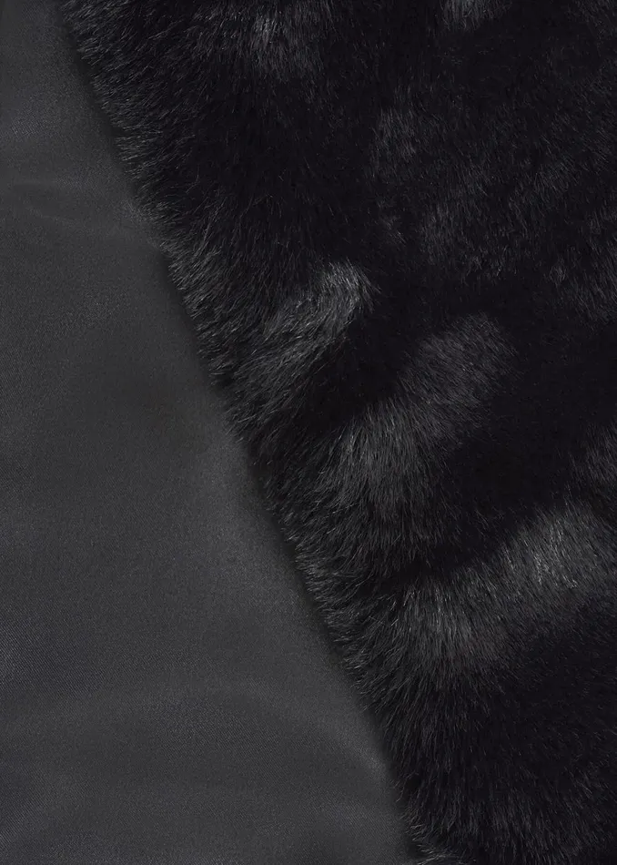 Women Scarves Hobbs Christie Fur Scarf Black